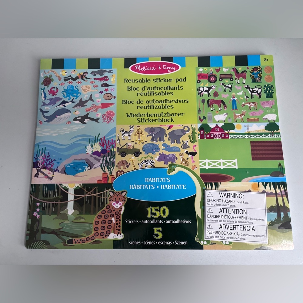 Melissa & Doug Reusable Sticker Pad Habitats